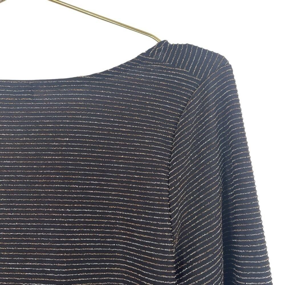 NWT Francesca’s Collections  Glitter Long Sleeve Top - Picture 3 of 5